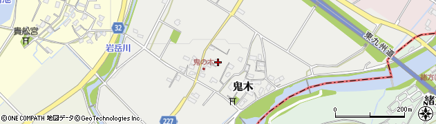 福岡県豊前市鬼木380周辺の地図