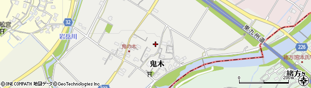 福岡県豊前市鬼木430周辺の地図