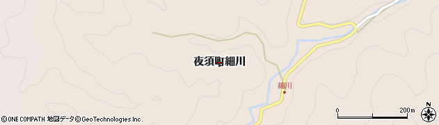 高知県香南市夜須町細川周辺の地図