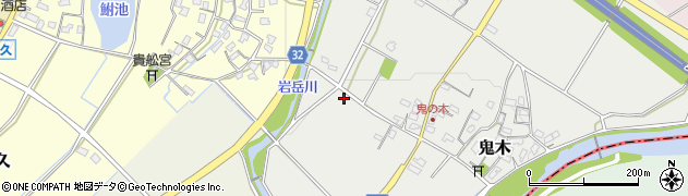福岡県豊前市鬼木157周辺の地図