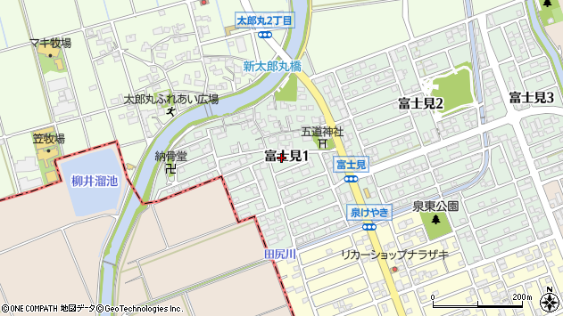 〒819-0387 福岡県福岡市西区富士見の地図