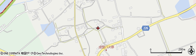 福岡県上毛町（築上郡）成恒周辺の地図