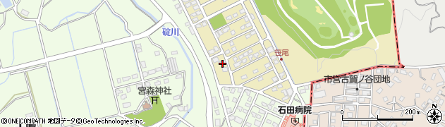 十津川農場福岡事務所周辺の地図