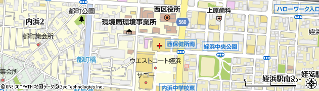 ホットヨガスタジオ ラバ ウエストコート姪浜店(LAVA)周辺の地図