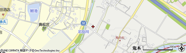 福岡県豊前市鬼木203周辺の地図