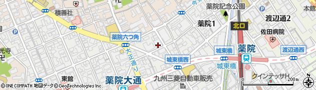 福岡県福岡市中央区薬院1丁目12-32周辺の地図