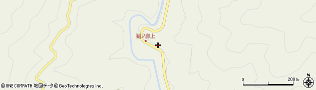 徳島県海陽町（海部郡）小谷（小野）周辺の地図