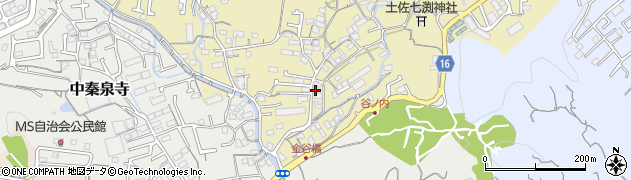 高知県高知市北秦泉寺72周辺の地図