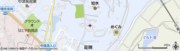 大分県中津市是則1079周辺の地図