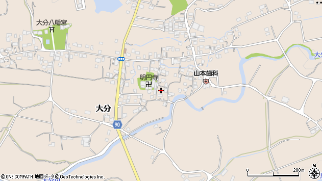 〒820-0712 福岡県飯塚市大分の地図