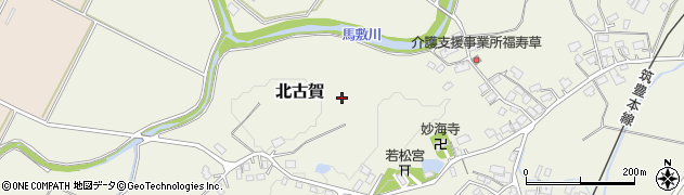 福岡県飯塚市北古賀周辺の地図