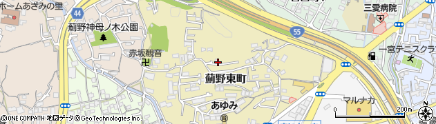 高知県高知市薊野東町周辺の地図