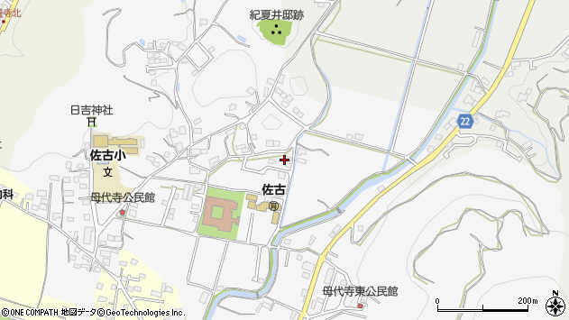 〒781-5222 高知県香南市野市町母代寺の地図