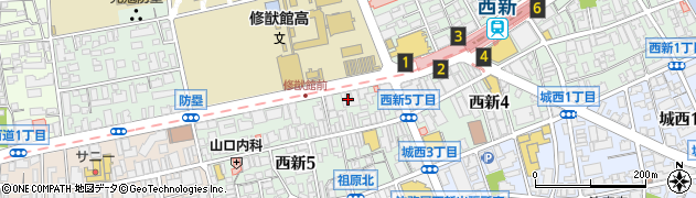株式会社メディエイター　中古パソコン市場西新店周辺の地図