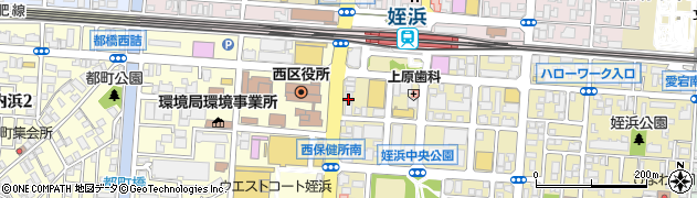 ホームメイト　姪浜駅南店周辺の地図