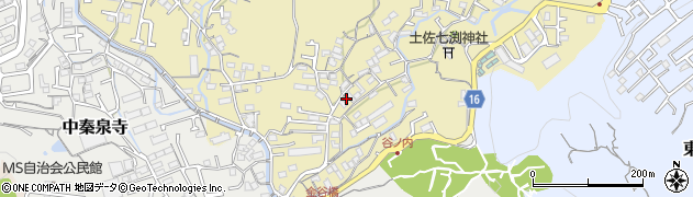 高知県高知市北秦泉寺60周辺の地図