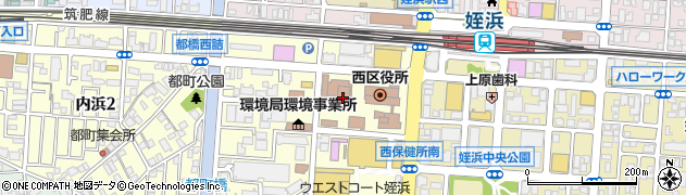 福岡市西図書館周辺の地図