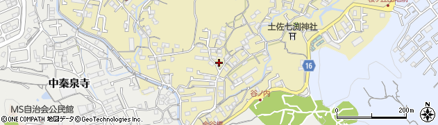 高知県高知市北秦泉寺59周辺の地図