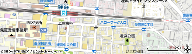 姪浜駅東周辺の地図