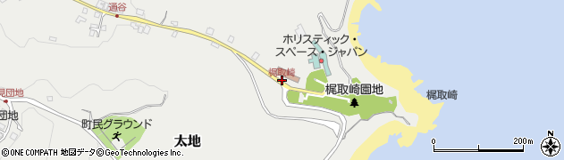 梶取崎周辺の地図