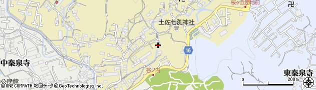 高知県高知市北秦泉寺45周辺の地図