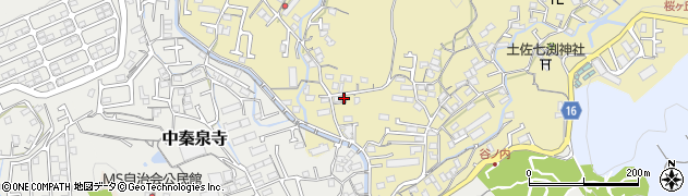 高知県高知市北秦泉寺113周辺の地図