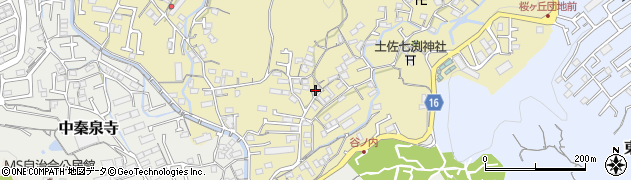 高知県高知市北秦泉寺58周辺の地図