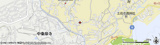 高知県高知市北秦泉寺117周辺の地図
