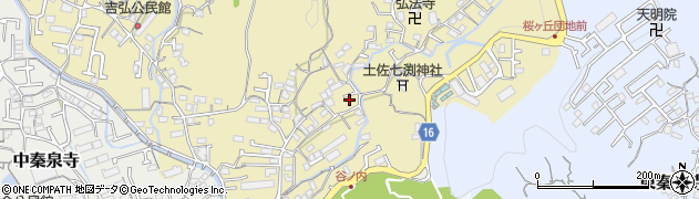 高知県高知市北秦泉寺50周辺の地図