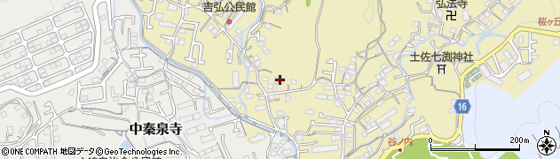 高知県高知市北秦泉寺123周辺の地図