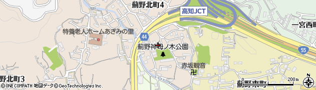 薊野神母ノ木公園周辺の地図