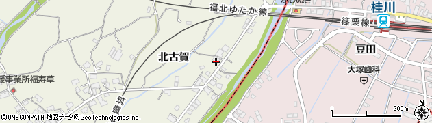 福岡県飯塚市北古賀262周辺の地図