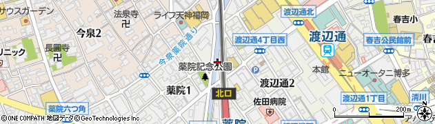 福岡県福岡市中央区渡辺通4丁目4周辺の地図
