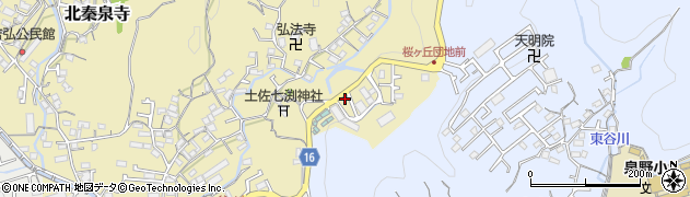 高知県高知市北秦泉寺773周辺の地図