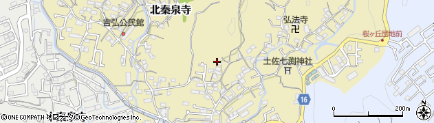 高知県高知市北秦泉寺695周辺の地図