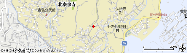 高知県高知市北秦泉寺691周辺の地図