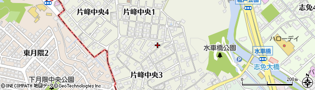福岡県糟屋郡志免町片峰中央周辺の地図