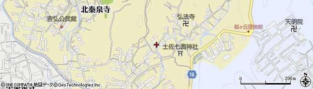 高知県高知市北秦泉寺718周辺の地図