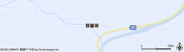 高知県いの町（吾川郡）勝賀瀬周辺の地図