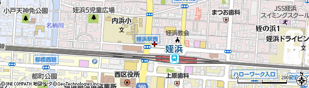 株式会社三好不動産　姪浜駅北口店周辺の地図