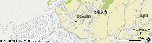 高知県高知市北秦泉寺285周辺の地図