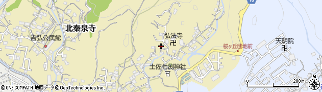 高知県高知市北秦泉寺周辺の地図