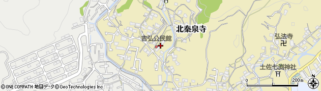 高知県高知市北秦泉寺290周辺の地図