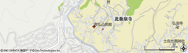 高知県高知市北秦泉寺283周辺の地図