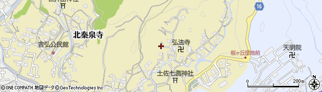 高知県高知市北秦泉寺681周辺の地図
