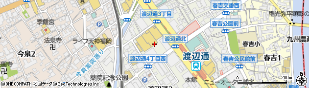 福岡県福岡市中央区渡辺通4丁目1周辺の地図