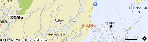 高知県高知市北秦泉寺762周辺の地図