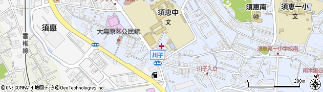 福岡県糟屋郡須惠町上須惠1222周辺の地図