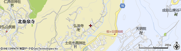 高知県高知市北秦泉寺741周辺の地図
