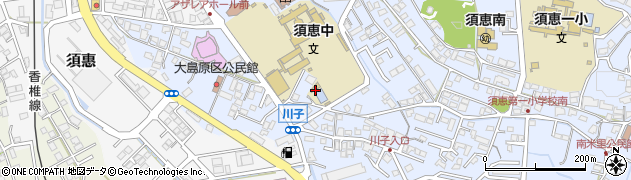 福岡県糟屋郡須惠町上須惠1223周辺の地図